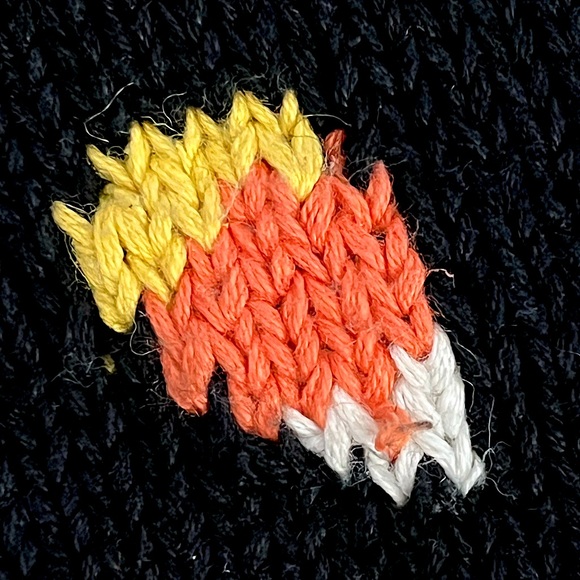 π Vintage Halloween Fall Autumn Sweater Medium - Picture 7 of 9